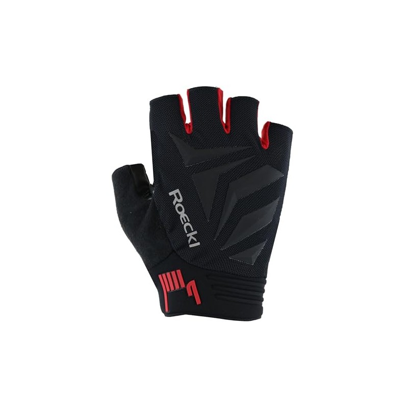 Roeckl Sports Isera 2 Cycling Gloves Short Black/Red 2025: Size: