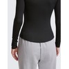 CRZ YOGA Ribbed Modal Casual Long Sleeve Henley Shirts for