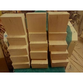 Four premium 6" x 6" x 3" BLACK CHERRY BOWL BLANKS LATHE TURNING BLOCKS WOOD