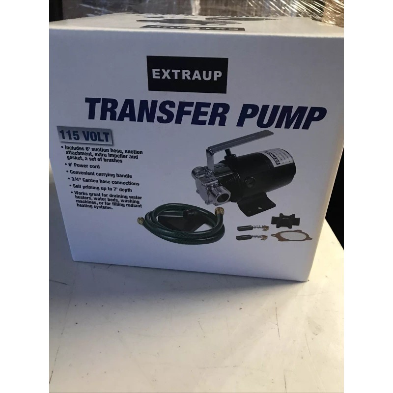 Drummond Non Submersible Transfer Water Pump 1/10 HP Extraup 330