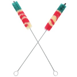 ibasenice 2pcs Piccolo Brush Piccolo Clean Brush Music Instruments Cleaning Kits Instrument Cleaning Tool Saliva Cotton Thread Straw