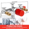 Air Compressor Pressure Switch 90-120PSI Adjustable Manifold Regulator Gauge Durable