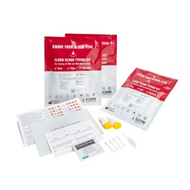 Eldoncard Blood Typing Kit, 3 Test Pack, Know Your Blood Type, Accurate Instant Home Testing, Determine A, O, B, RHS-D Negative & Positive Groups
