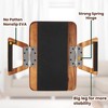 Tinamo 13.75" x 9.5" Acacia Couch Arm Table, Wooden Sofa