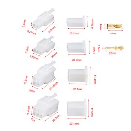 Ruidee 380 pcs Automotive Electrical Wire Connectors Kit 2.8mm 2 3 4 6 Pin Wire Connector Housing Terminal Male Female Plug Assortment Kit