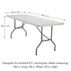 YOUR CHAIR COVERS - 90 x 156 Inch Rectangular Crushed