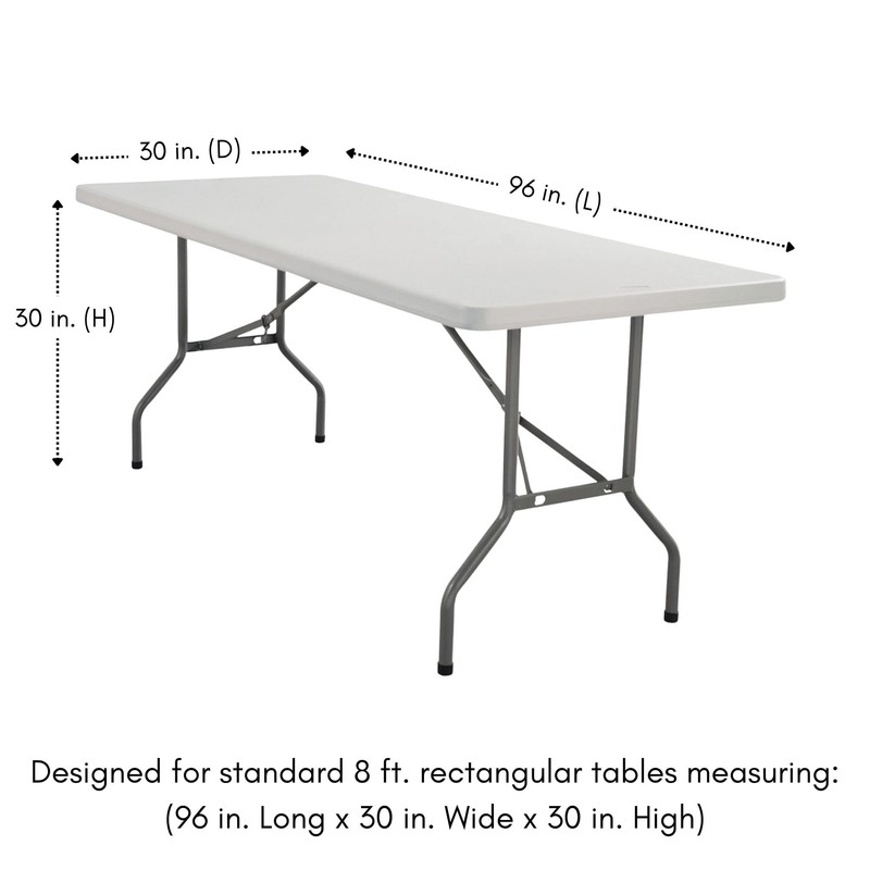 YOUR CHAIR COVERS - 90 x 156 Inch Rectangular Crushed