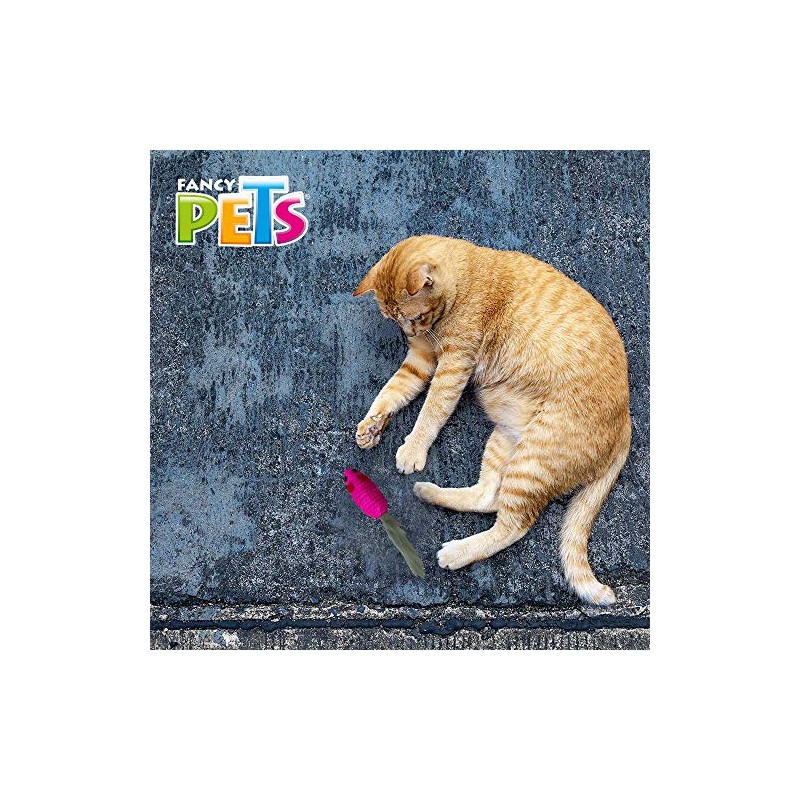 Fancy Pets Juguete Ratón con Cola de Peluche para Gato