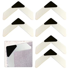 Rug Grippers – Anti Curl Corner Grippers for Carpet, Laminate, Wooden, and Tiled Floors, 6 Pack Non-Slip Rug Pad Grippers, Carpet Stickers for Rugs, Rug Gripper for Carpeted and Laminate Floor