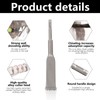 Oiieco SDS Plus Brick Removal Chisel 200 X 32mm, Carbide-Tipped