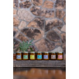 Eco Candle Co. Essentials Candle, Balance, 8 oz. - Scents of Patchouli, Orange, Lavender, & Clove - 100% Soy Wax, No Lead, Hand Poured, Phthalate Free, Midwest Grown Soybeans, All Natural Wicks