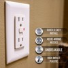TayMac A52W Allure Nonmetallic Wallplate with GFCI Insert, White