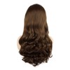 Meiyite Hair Wavy Long 24inch Brown Heavy Density Heat Friendly