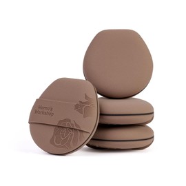 Momo's Workshop Rose Tatami Makeup Sponge Set,Double-Sided Flat-Edge Shape Rubycell for Liquid Foundations, Non-Absorbent & Fast Blending,Soft, Fluffy & Bouncy, 2 Beauty Puffs &Storage Case