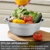 NYSUZHOUJI Deep Mixing Bowl, Stainless Steel Bowl, Salad Bowl for