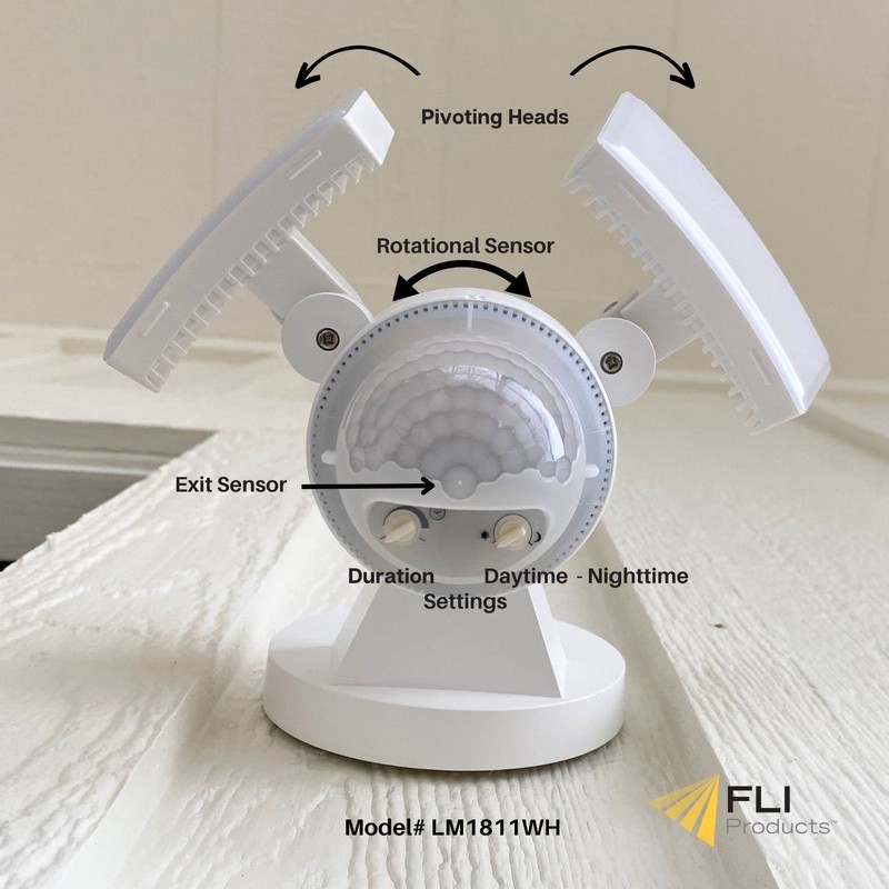 IQ AMERICA LED Outdoor Motion Sensor Security Floodlight – 1100