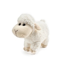 lilizzhoumax Sheep Plush Toy 18 cm / 7 inches, Stand Simulated Animal Kawaii Sheep Cuddly Toy, Realistic Sheep Plush Toy for Wild Animals, Gift for Friends and Children, Furry Stuffed Toy Sheep
