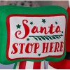 HOME ACCENTS 6.5 FT LED SANTA REINDEER CHRISTMAS TREE SCENE