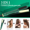 Cepillo Alaciador de Cabello 3 en 1, 5 Niveles Ajuste