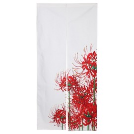 next.design Noren Noren, 70.9 inches (180 cm) Length, Higan Flowers, Autumn Flowers, Long Length, Decorative, Stylish, Japanese, Modern, Northern Europe, Long, Cute, Tension Rod, Room Divider, Closet,