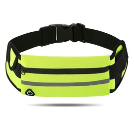 Eastrise Waterproof Running Waist Pack for Men & Women - Lightweight Anti-Slip Sports Fanny Pack with Multi-Compartment Storage, Earphone Hole & Reflective Design (Green/1 Pcs)