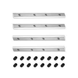 DTGN 7.09"x0.79"(LxW) Straight Joining Plates - 4Pack - Good for 3D Printer Frame - Outside Corner Brackets 4040 Aluminum Extrusion W/Screws - Silver Tone