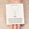 Philip Jones Silver Plated Synthetic White Opal Necklace with Quote