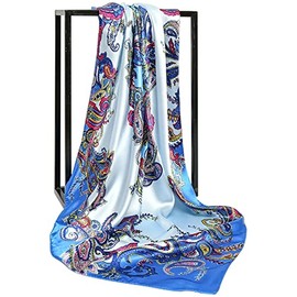 MAIRY Silk Neckerchief for Women Women's Silk Scarf Satin Scarfs Brighten Skin Colourful Scarves Luxury Ladies Girls Shawl Wrap 090135