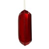 Vickerman 8" Red Rectangle Jewel Glitter Ornament, Includes 2 Pieces