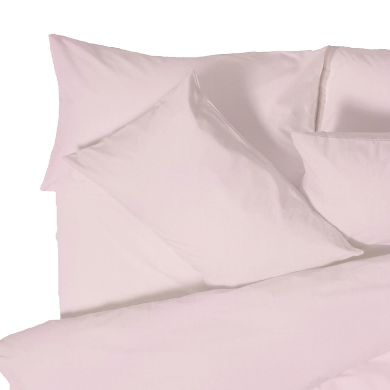 Plain Dyed Pink Fitted Sheet 105x200cm 100% Cotton Percale