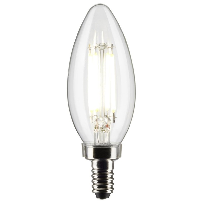 Satco Lighting S21273-5.5 Watt B11 LED Clear Dimmable Light Bulbs