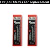 NBTOOL 100Pcs Utility Knife Blades 30 Degree 9mm Snap Off