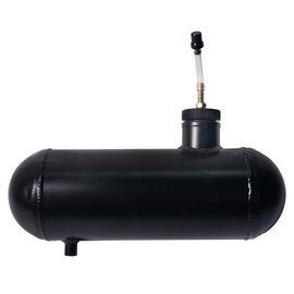 JMCHstore Side Aluminum Mini bike Gas Fuel Tank Cylinder 4x12'' for Coleman Baja Montser Mega moto Predator Hemi non 212 Engine, Massimo Axis RealTree Motovox Mototec Gas Bike, Go Kart Parts (Black)