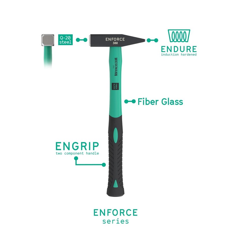 Locksmith's Hammer 300 Grams with 2K Fiberglass Handle from The