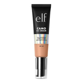 e.l.f. Camo CC Cream, Color Correcting Medium-To-Full Coverage Foundation with SPF 30, Light 250 W, 1.05 Oz (30g)