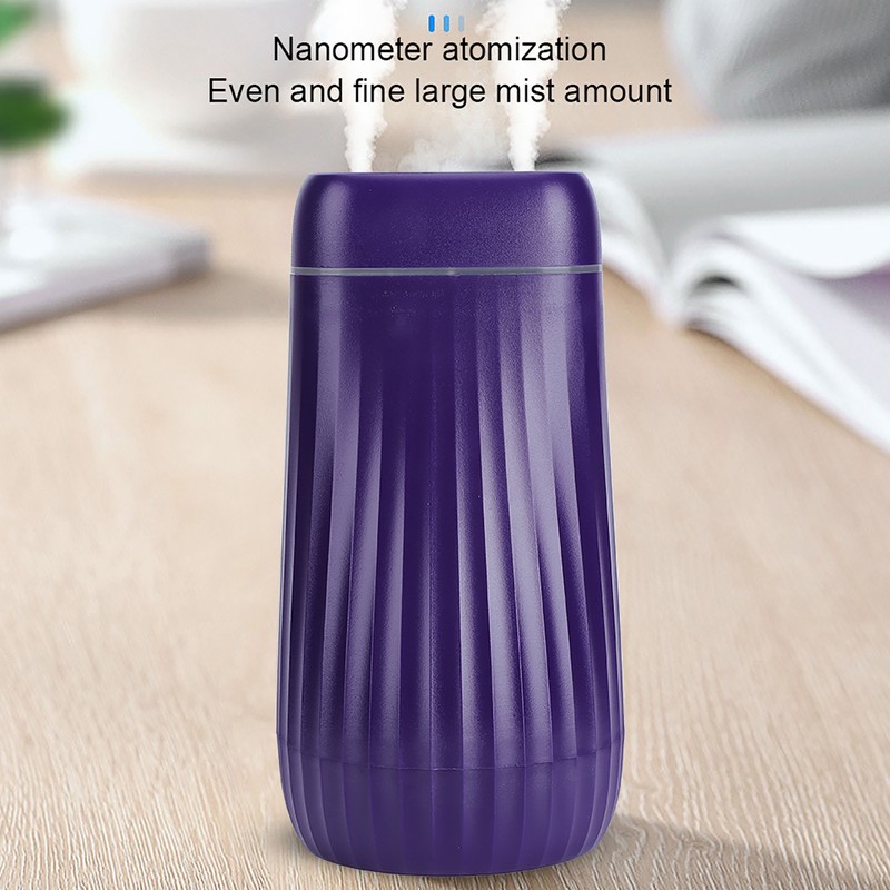 USB Ultrasonic Double Nozzle Air Humidifier Colorful Light Adjustable Humidifier