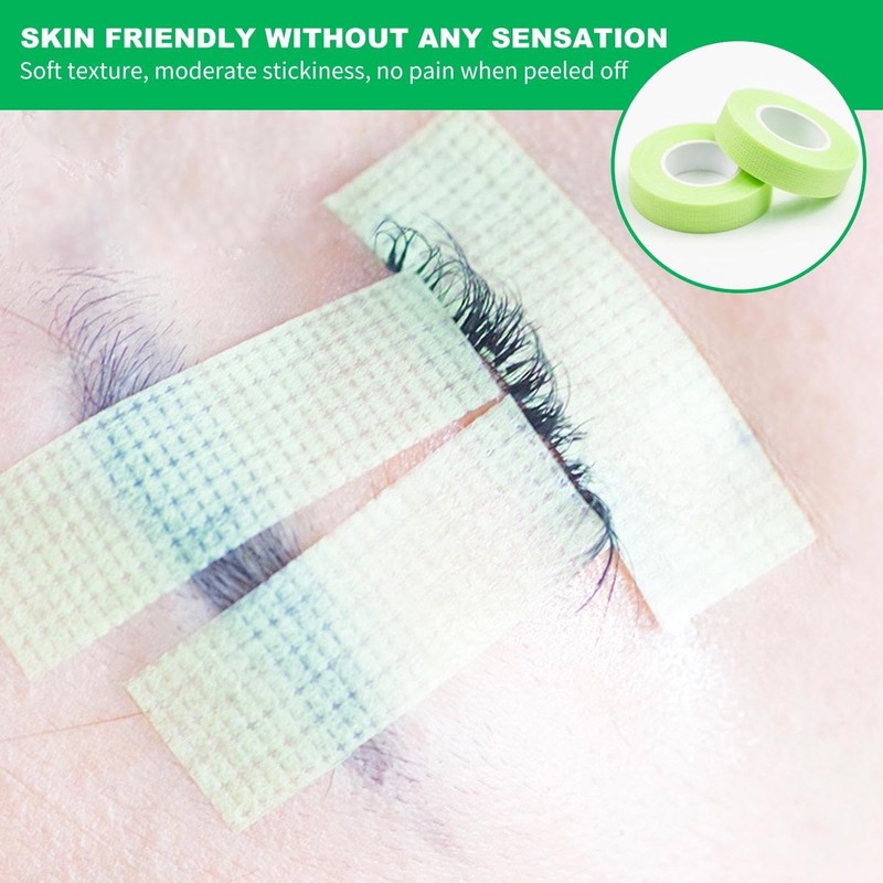 WUFGWBD 10 Pieces Of Eyelash Tape, Easy-To-Tear Breathable Isolation Tape,