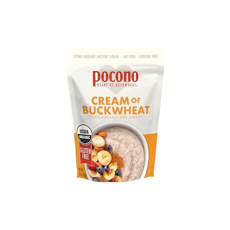USDA Certified Organic Pocono Cream of Buckwheat (Pack of 6)