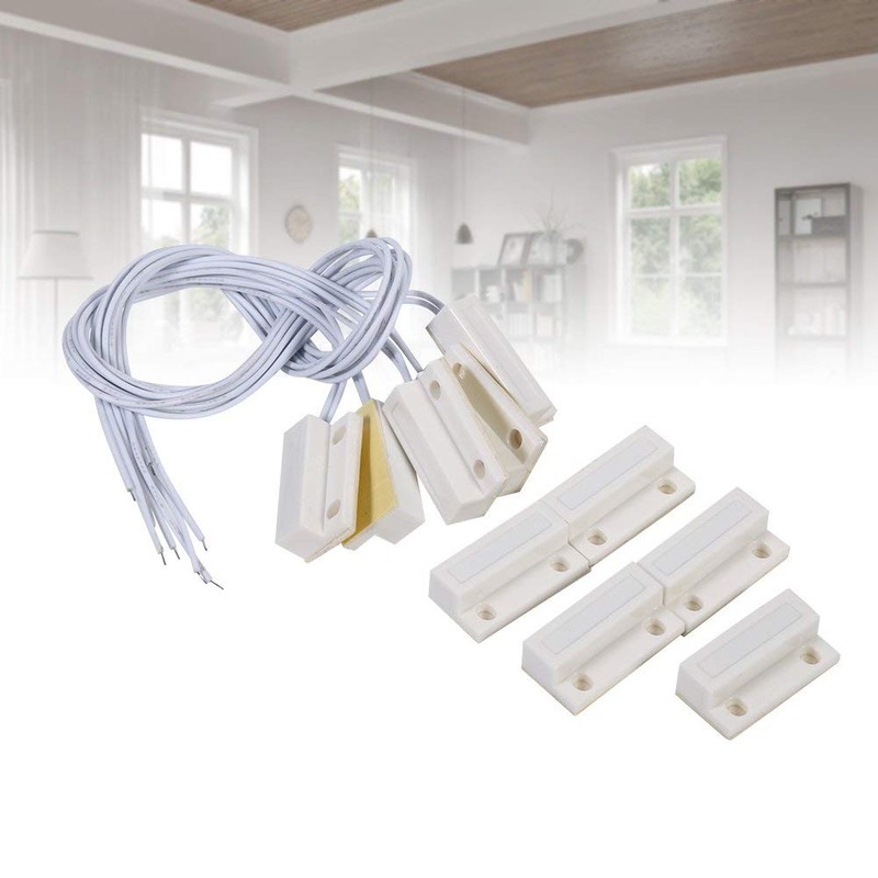 Door Window Sensors Alarm, 5pcs MC-38 Recessed Wired Door Window