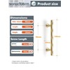 SORWDUERM Brushed Gold Cabinet Pulls 2 Pack 96MM Hole Center
