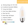 Sunaiony E26 LED Candelabra Light Bulbs 60W Equivalent, Dimmable 6W