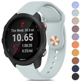 Meliya for Garmin Forerunner 245 Band Forerunner 55 Band, 20mm Replacement Band for Venu 2 Plus/venu Sq/Vivoactive 3/Vivomove HR/Forerunner 645/245 Music Band (Succulents)