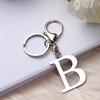 ORUZA Letter Keyring Alphabet Initial Keychain, Metal Letter Key Ring
