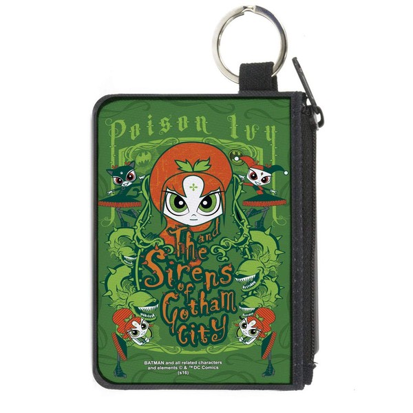 Buckle-Down Buckle-Down Zip Wallet Poison Ivy Large Accessory, Poison Ivy,