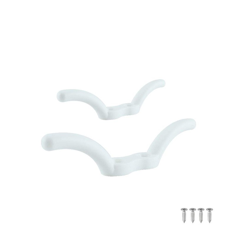 VTurboWay 2 Pack Nylon White Rope Cleat 4" Marine Grade