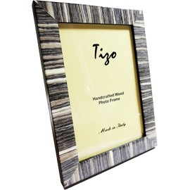 Tizo 4" X 6" Grey Wooden Frame, Made in Italy