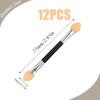 Eyeshadow Brush, 12 Pieces Pin Swan Neck, Sponge Eyeshadow Applicator,