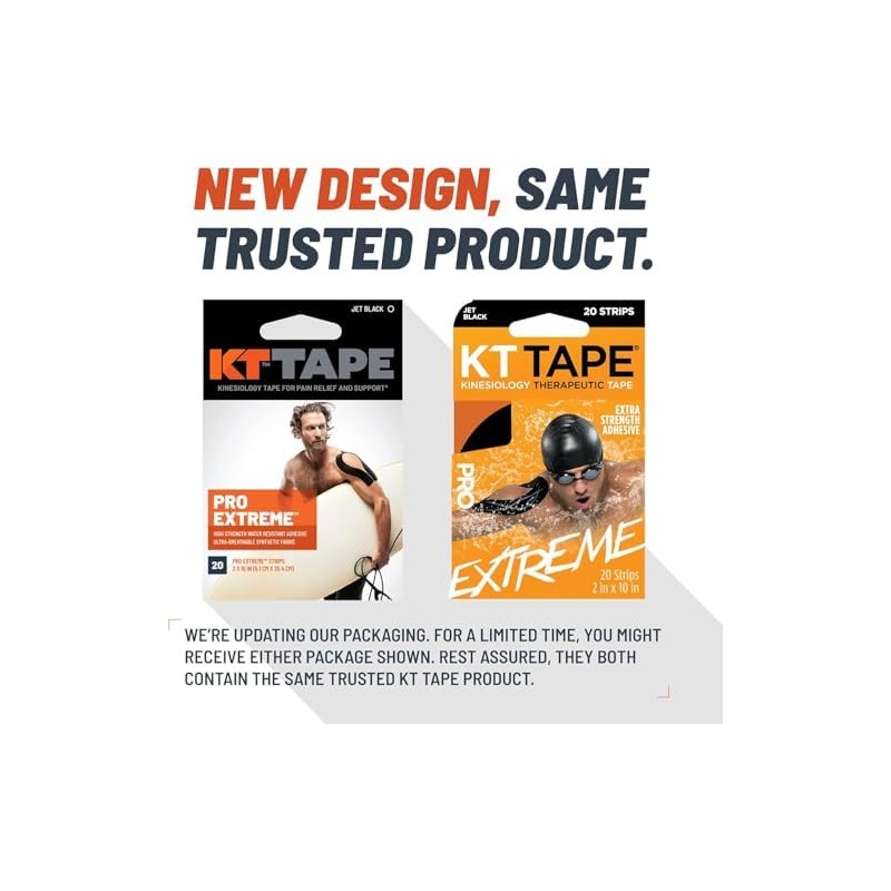 KT Tape, Pro Extreme Synthetic Kinesiology Athletic Tape, 20 Count,