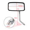 10 mm Bolt Chrome Motorcycle Universal Handlebar Rear view Side
