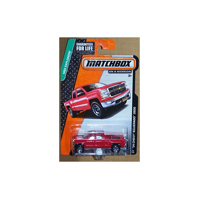 2015 Matchbox MBX Explorers - '14 Chevy Silverado 1500 (Red)